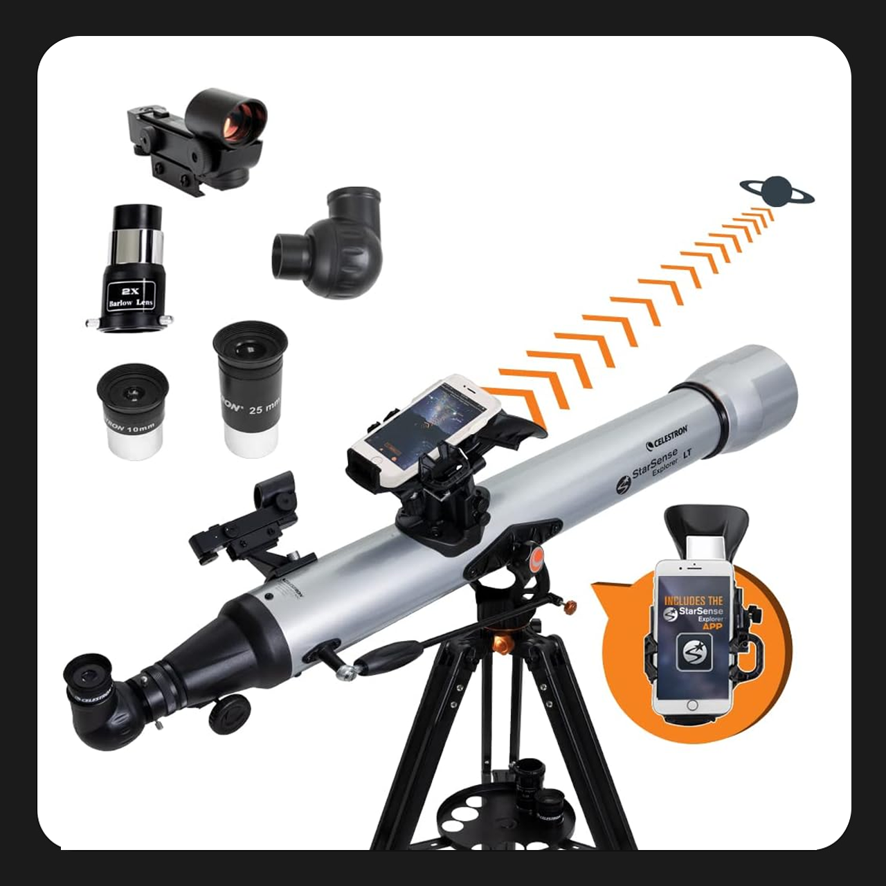 Telescopio refractor StarSense Explorer LT 80AZ – LaFototienda.gt
