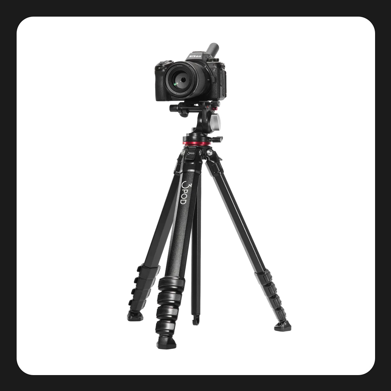 Tripode 3Pod Wander 4-Section con cabeza Q2 fluida