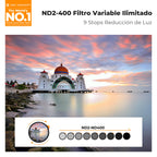 FILTRO KF CONCEPT 72MM ND variable ND2-ND400 (1 a 9 pasos) Nano X