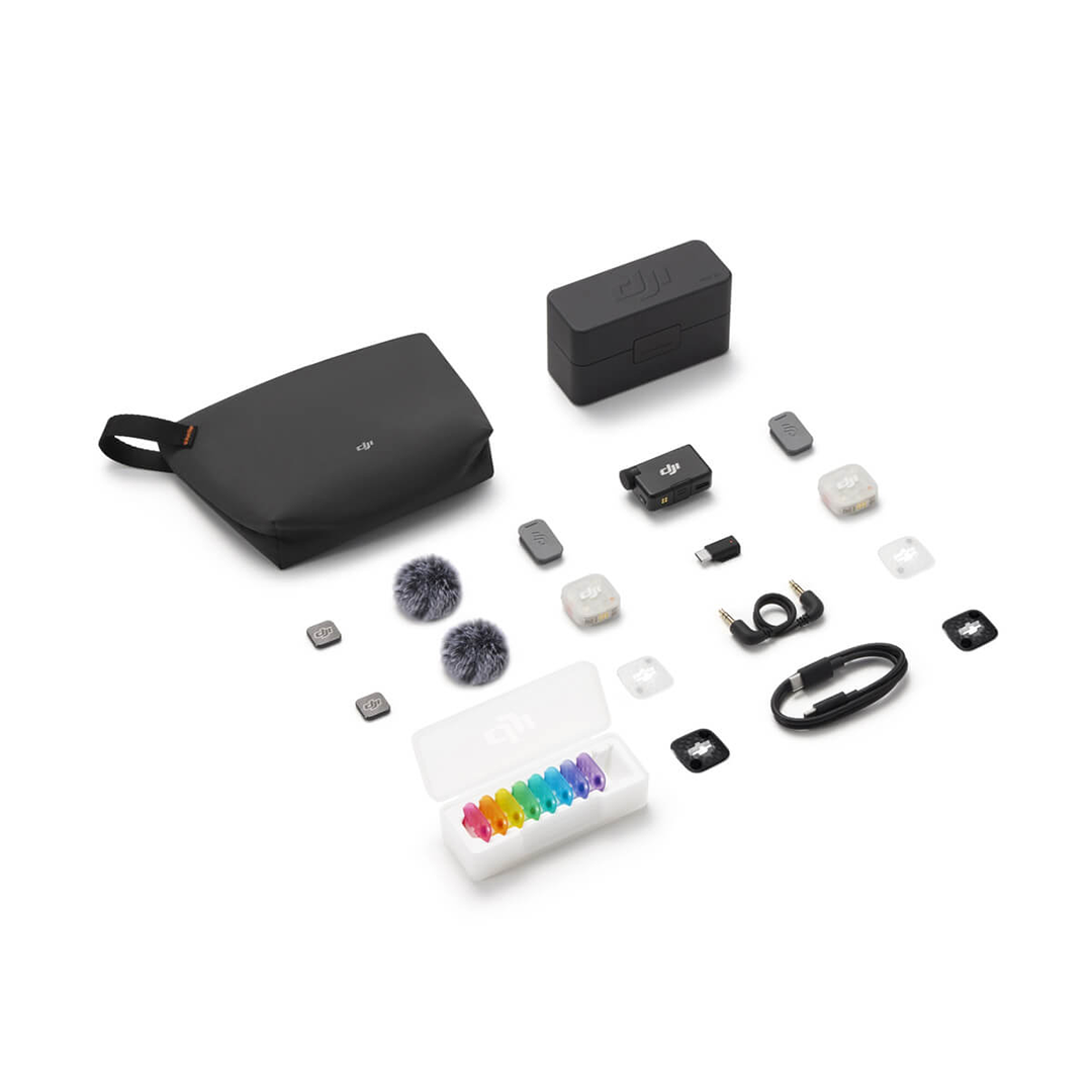 DJI Mic Mini 2S (2 TX + 1 RX + Estuche de Carga)
