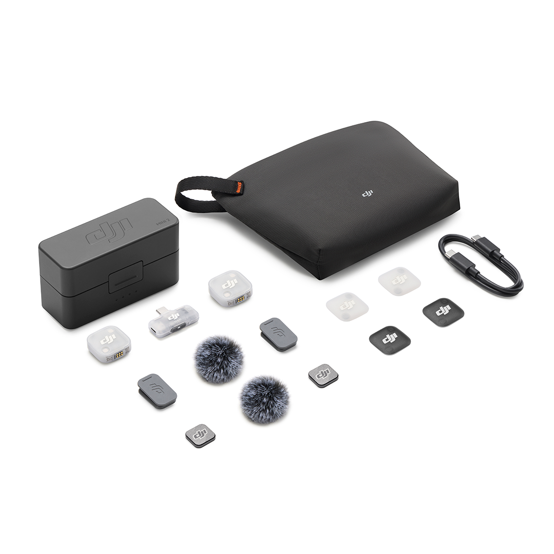 DJI Mic Mini 2 (2 TX + 1 Mobile RX + Estuche de Carga)
