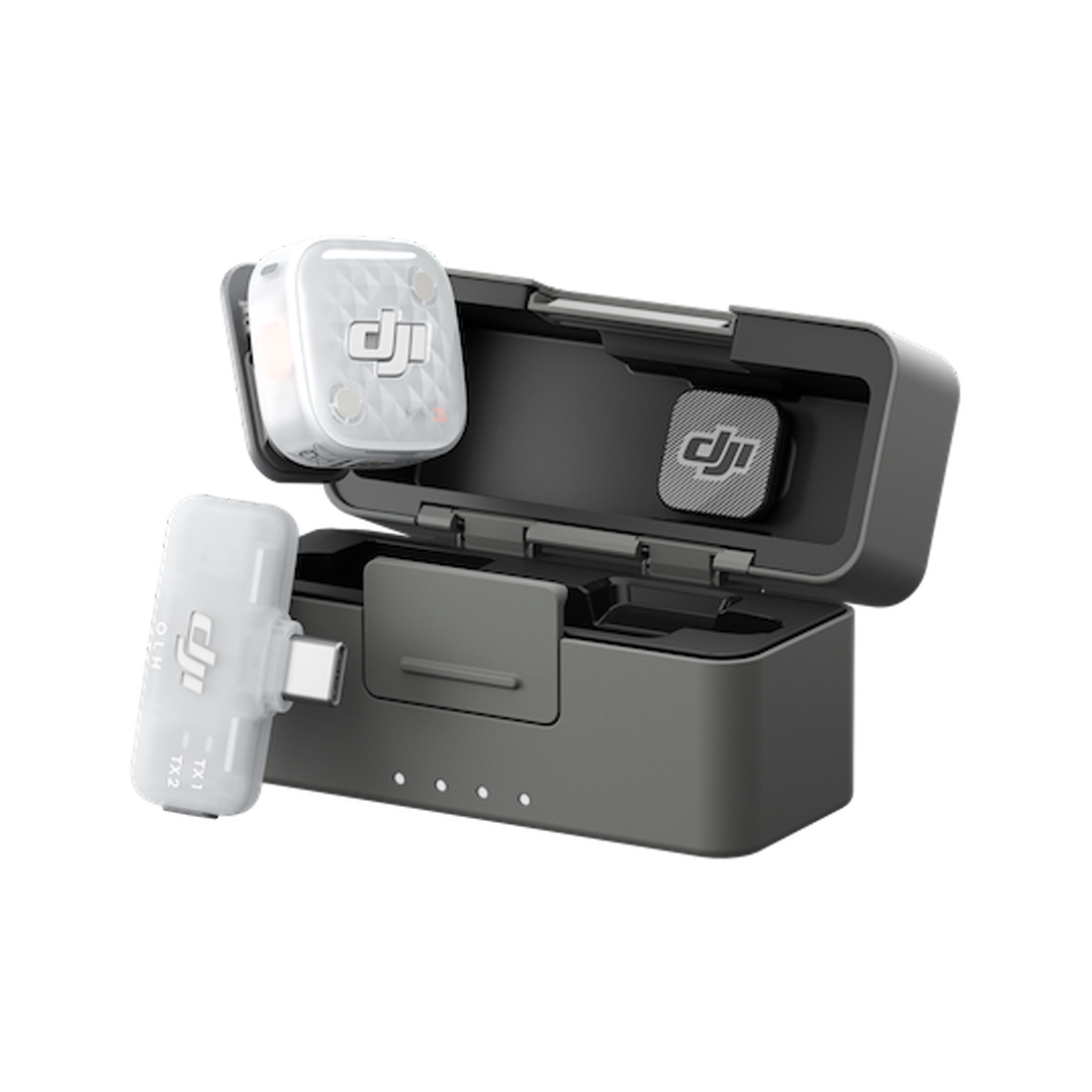 DJI Mic Mini 2S (1 TX + 1 Mobile RX + Estuche de Carga)