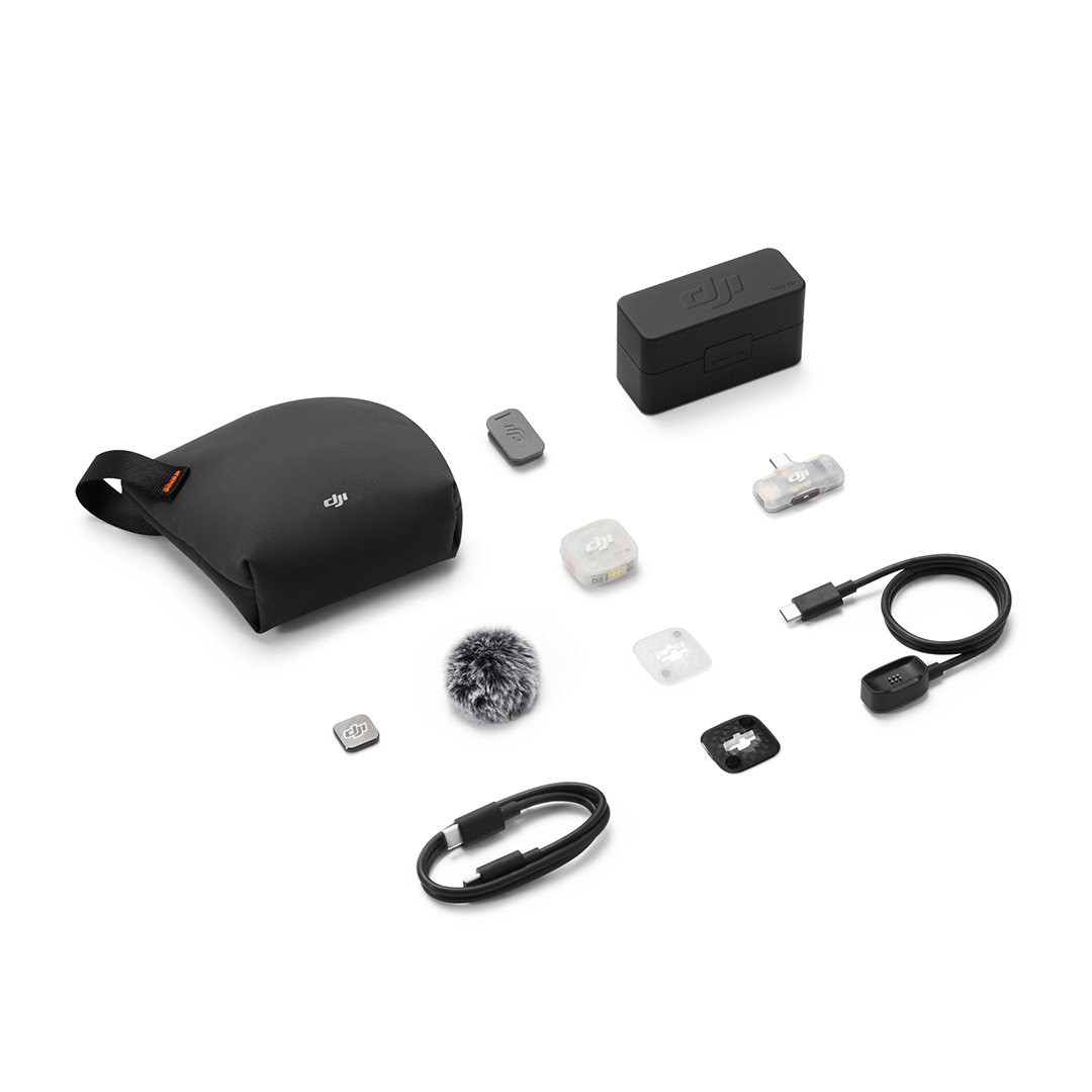 DJI Mic Mini 2S (1 TX + 1 Mobile RX + Estuche de Carga)