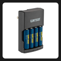 Kit de 4 baterías Watson 2500mAh con cargador