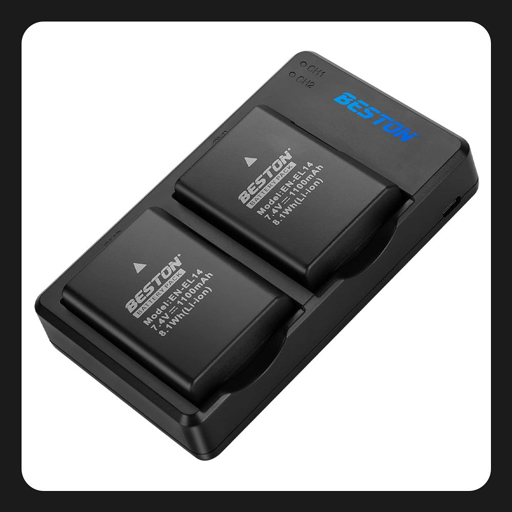 Kit Beston EN-EL14 (2 baterias y cargador)