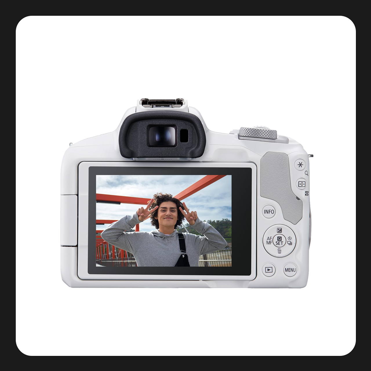 Canon EOS R50 con 18-45mm Color Blanco