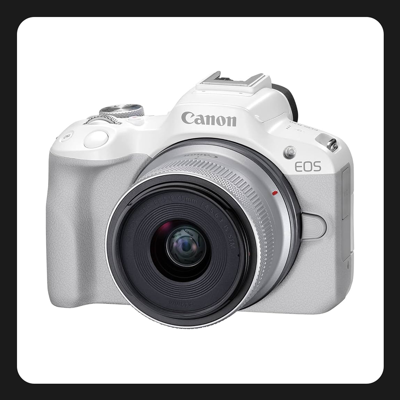 Canon EOS R50 con 18-45mm Color Blanco