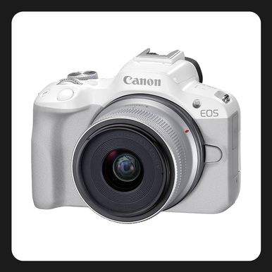 Canon EOS R50 con 18-45mm Color Blanco
