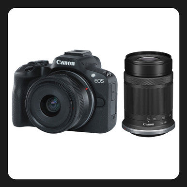 Canon EOS R50 con 18-45mm y 55-210mm Kit