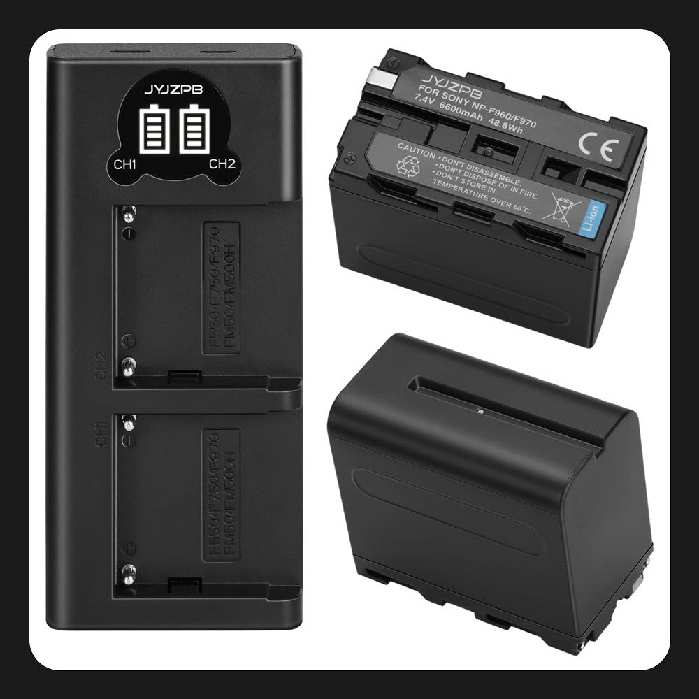 Kit JYJZPB NP-F970 (2 baterias y cargador)