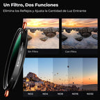 Filtro K&F Concept 67mm 2en1 CPL+VND2-32 HD Nano X Series