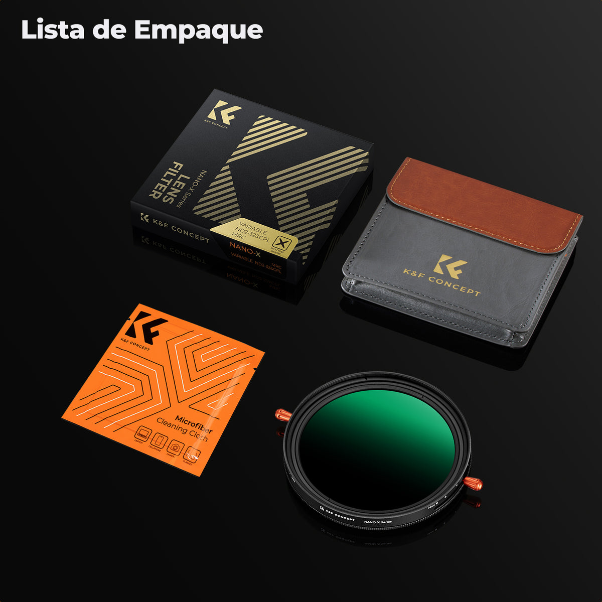 Filtro K&F Concept 67mm 2en1 CPL+VND2-32 HD Nano X Series