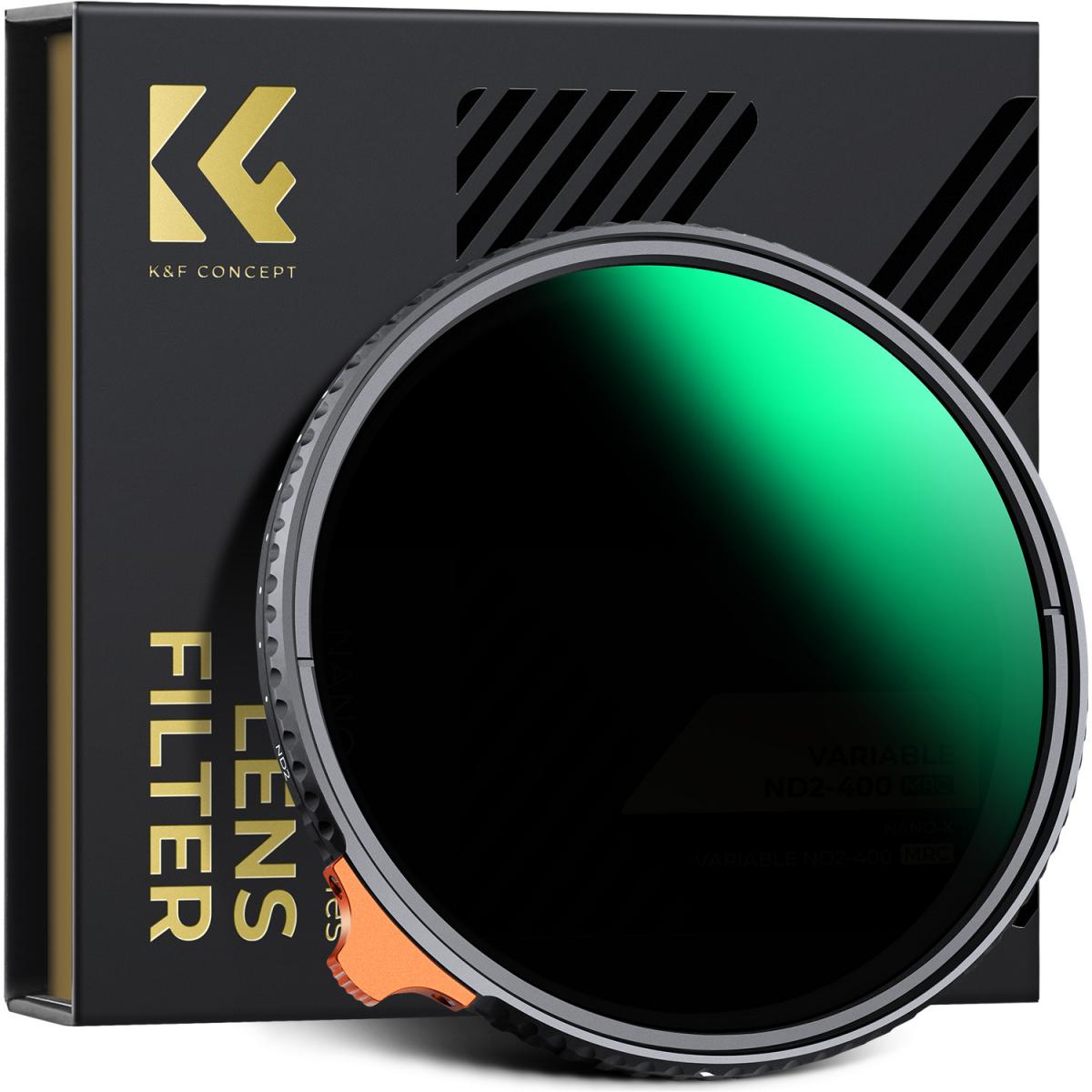 FILTRO KF CONCEPT 67MM ND variable ND2-ND400 (1 a 9 pasos) Nano X