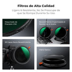 Filtro K&F Concept 67mm 3en1 CPL+VND2-32+Black Mist 1/4 Nano