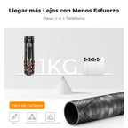Trípode K&F Concept Fibra de Carbono con Monopié Desmontable