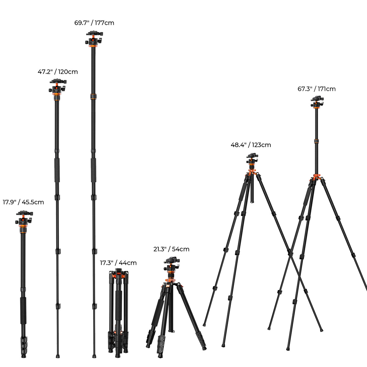 Trípode K&F Concept K254A3+BH28L