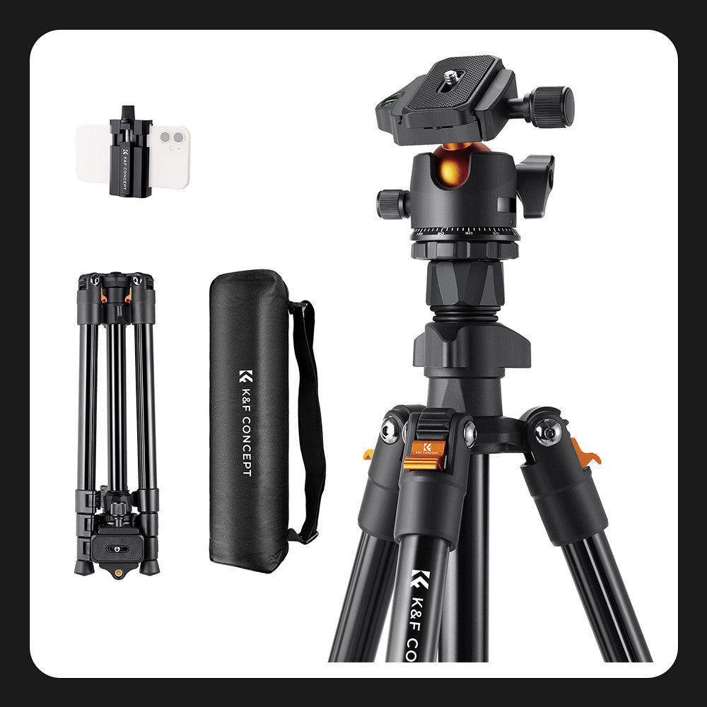 Tripode K234A0+ cabezal BH-28L KF CONCEPT con adaptador de teléfono