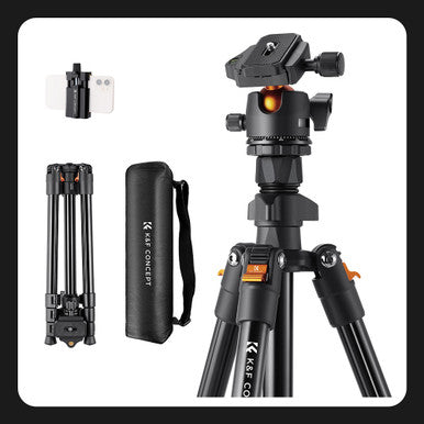 Tripode K234A0+ cabezal BH-28L KF CONCEPT con adaptador de teléfono