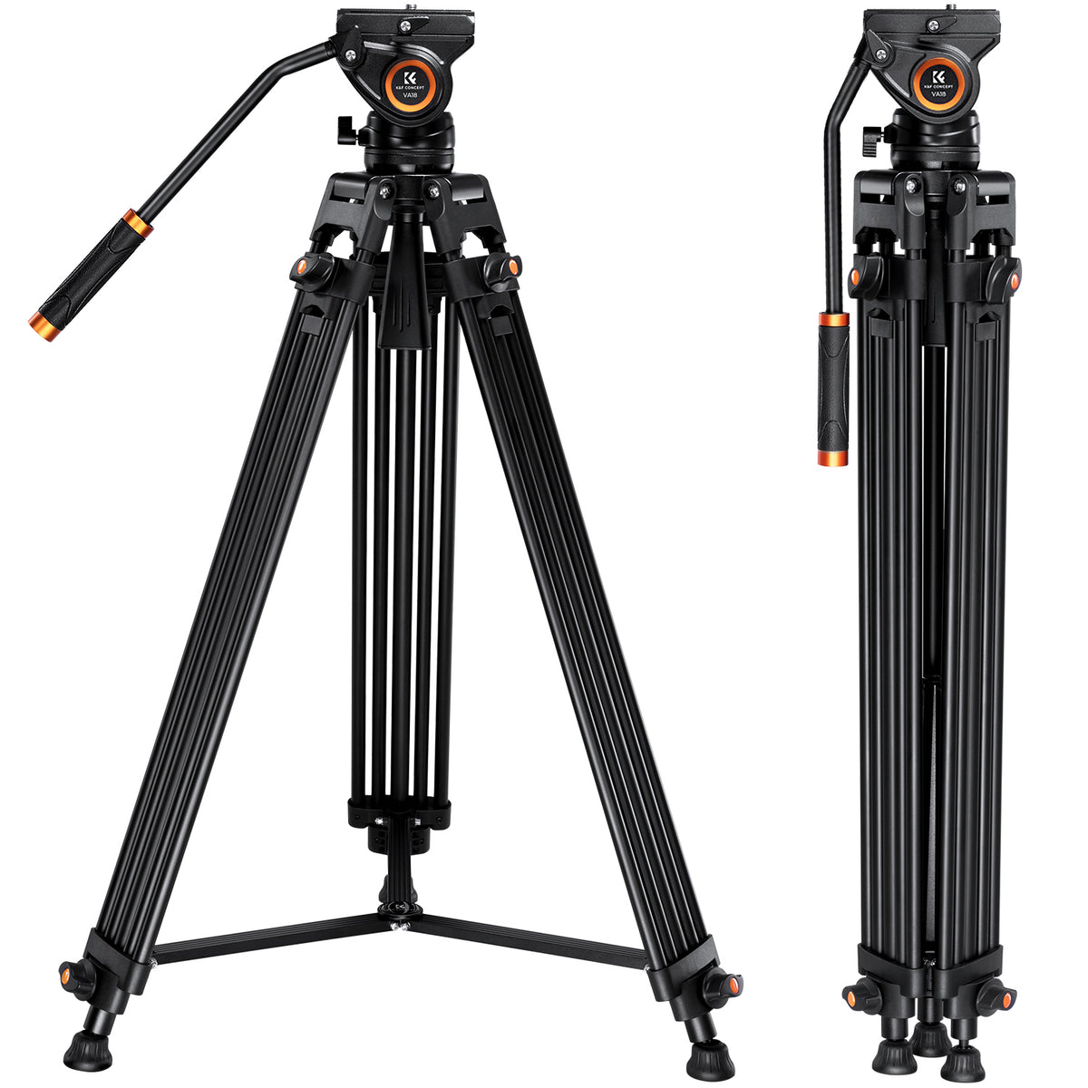 Trípode de Video K&F Concept VA18+VH081 (Basic Model)