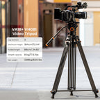 Trípode de Video K&F Concept VA18+VH081 (Basic Model)