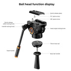 Trípode de Video K&F Concept VA18+VH081 (Basic Model)