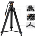 Trípode de Video K&F Concept VA18+VH081 (Basic Model)