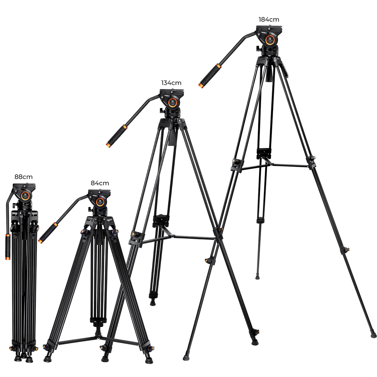 Trípode de Video K&F Concept VA18+VH081 (Basic Model)