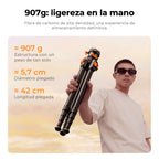 Trípode K&F Concept Fibra de Carbono con Rótula Arca-Swiss