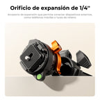 Trípode K&F Concept Fibra de Carbono con Rótula Arca-Swiss