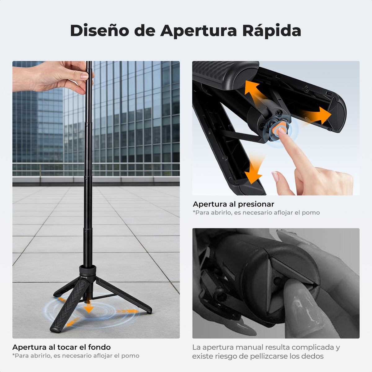 Mini Trípode Selfie K&F Concept 65cm con Adaptador para Celular
