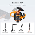 Mini Trípode Selfie K&F Concept 65cm con Adaptador para Celular
