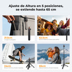 Mini Trípode Selfie K&F Concept 65cm con Adaptador para Celular