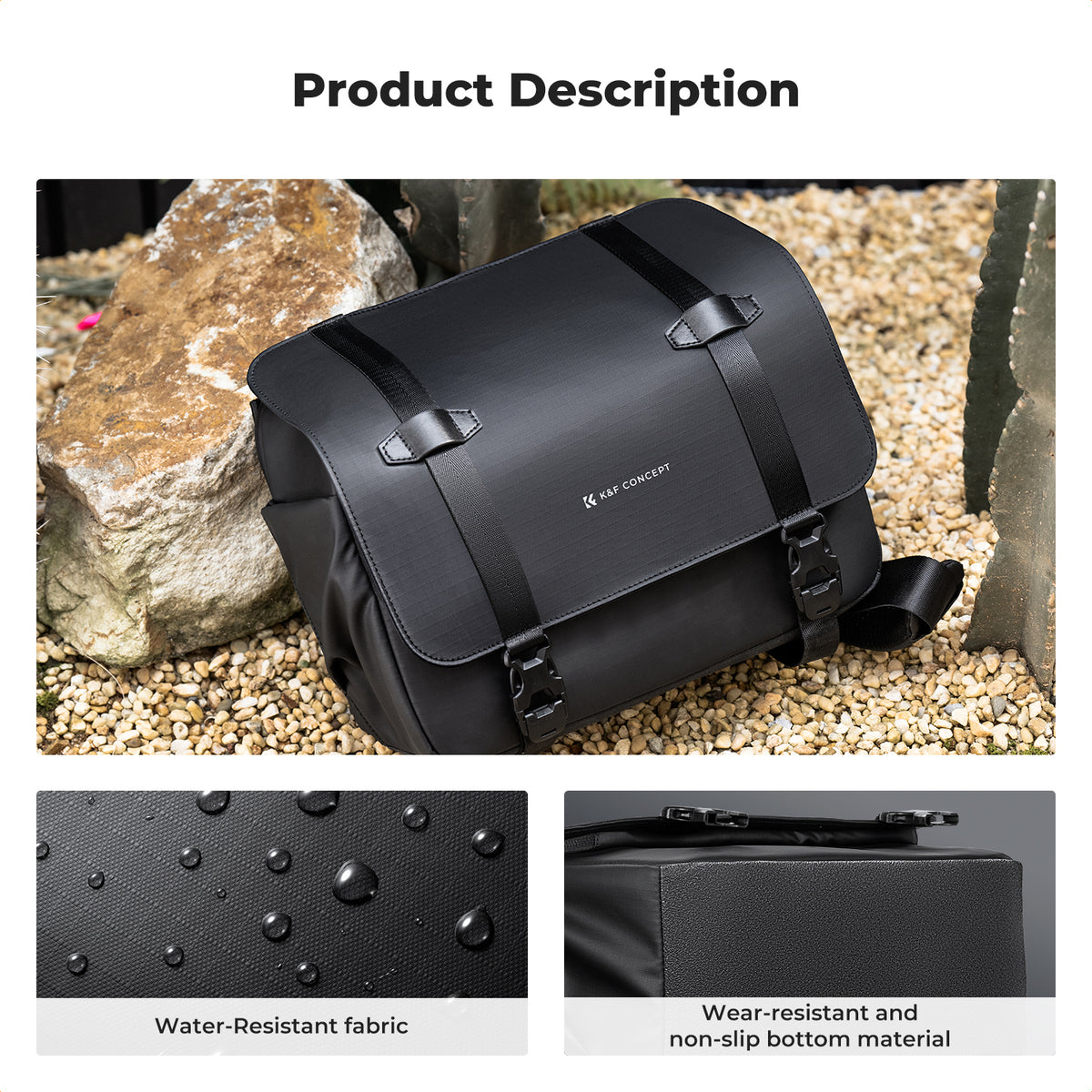 Maletín Sling K&F Concept Urban Wander 10 10L Negro