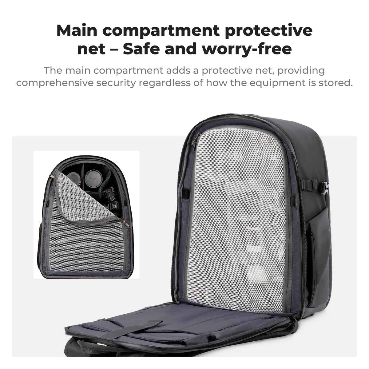 Mochila K&F Concept Nature Wander 09 25L Negro