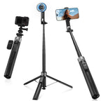Palo Selfie Trípode K&F Concept MS52 175cm 3en1 Magnético Bluetooth