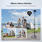 Palo Selfie Trípode K&F Concept MS52 175cm 3en1 Magnético Bluetooth