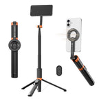 Mini Trípode Selfie Magnético K&F Concept 71" con Bluetooth MS18 Negro