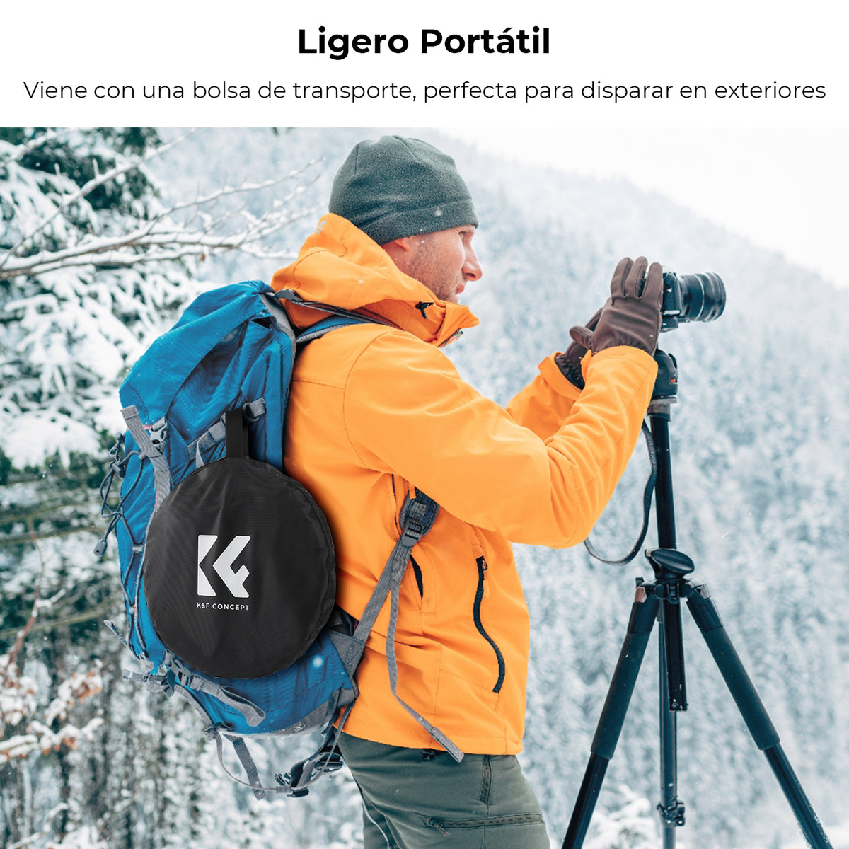 Reflector 5 en 1 K&F Concept 43" (110cm) con Asas y Bolsa