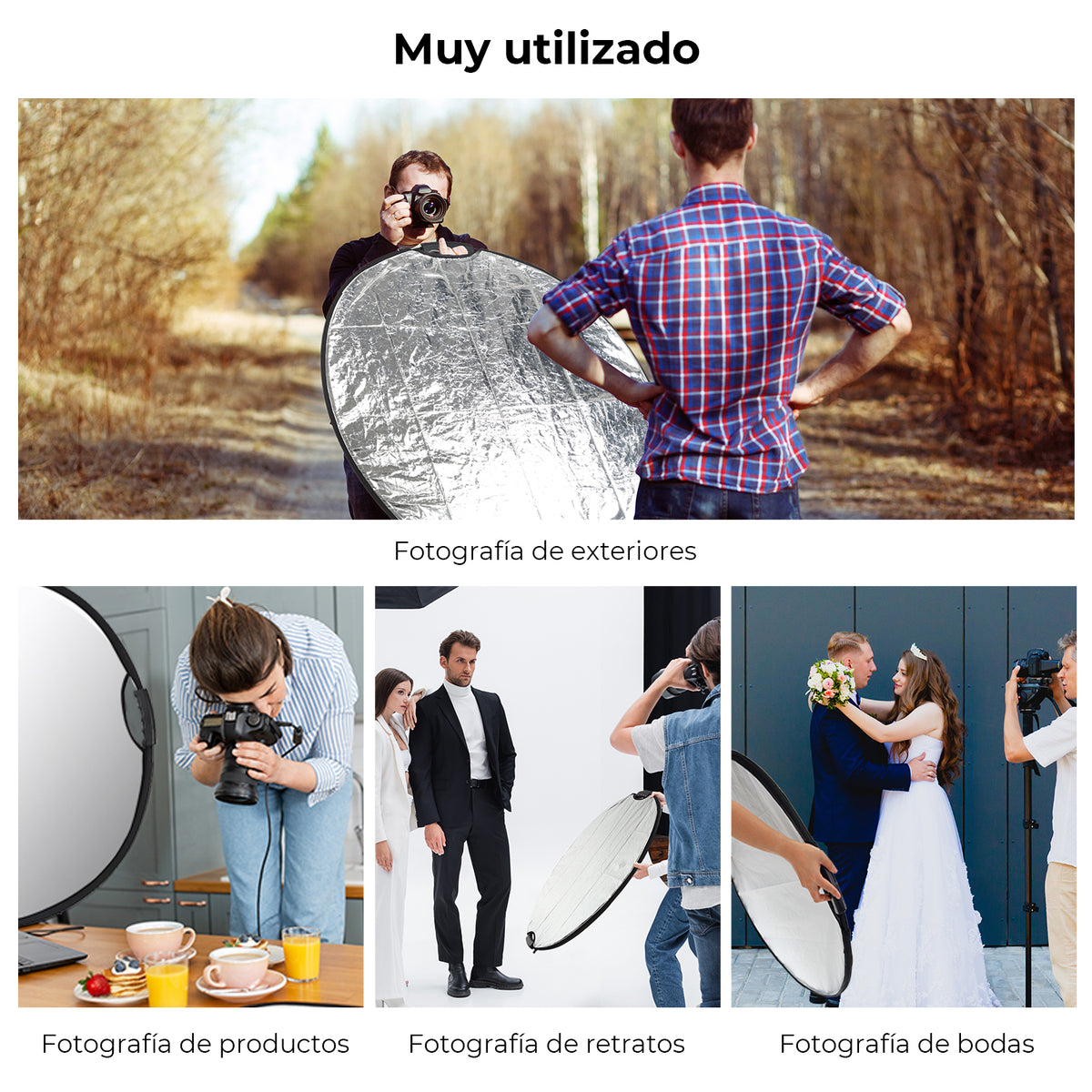 Reflector 5 en 1 K&F Concept 43" (110cm) con Asas y Bolsa