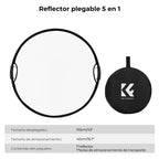 Reflector 5 en 1 K&F Concept 43" (110cm) con Asas y Bolsa