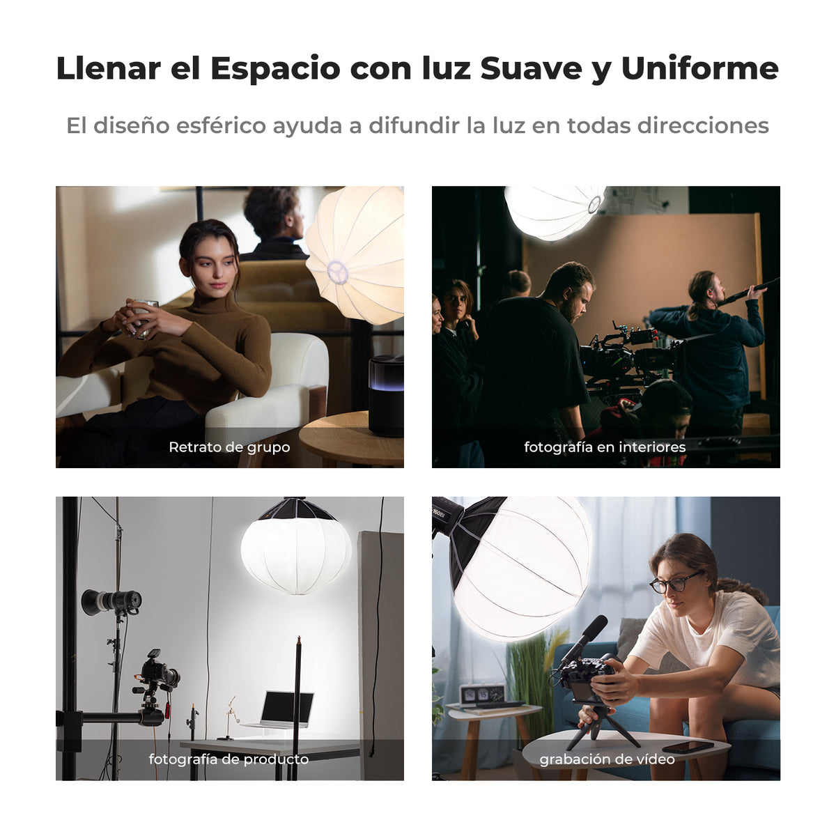Softbox Linterna K&F Concept 65cm Bowens 360° Omnidireccional