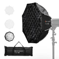 Softbox Octagonal K&F Concept 65cm Bowens con Malla y Difusor