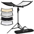 Reflector Curvo K&F Concept 4 en 1 en U 39"x17.7" con Stand 1.5m
