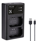Cargador Doble K&F Concept para Batería Sony NP-FZ100 USB-C