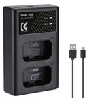 Cargador Doble K&F Concept para Batería Sony NP-FW50 USB-C