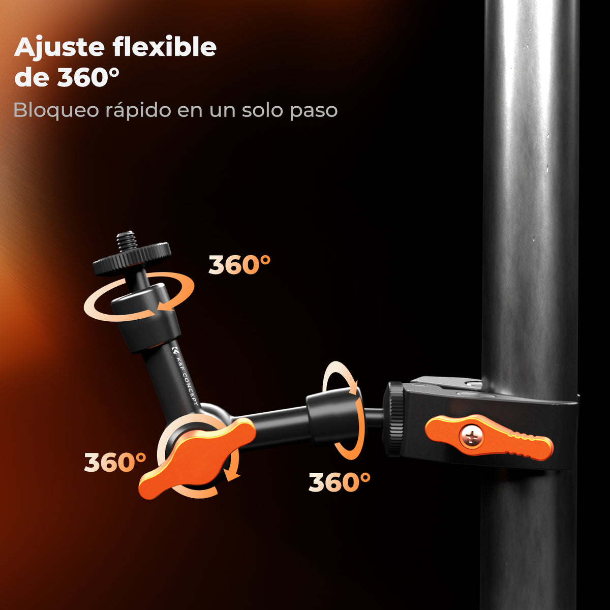 Brazo Articulado K&F Concept con sujetador 6"