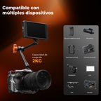Brazo Articulado K&F Concept con Sujertador 9.8" NEGRO