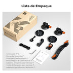 Ventosa doble K&F Concept para cámara con brazo articulado adaptador 2 en 1