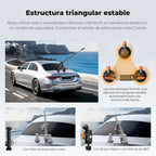 Ventosa Triple K&F Concept para cámara con Brazo Articulado adaptador 3en1
