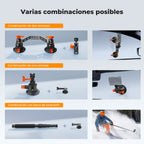 Ventosa Triple K&F Concept para cámara con Brazo Articulado adaptador 3en1